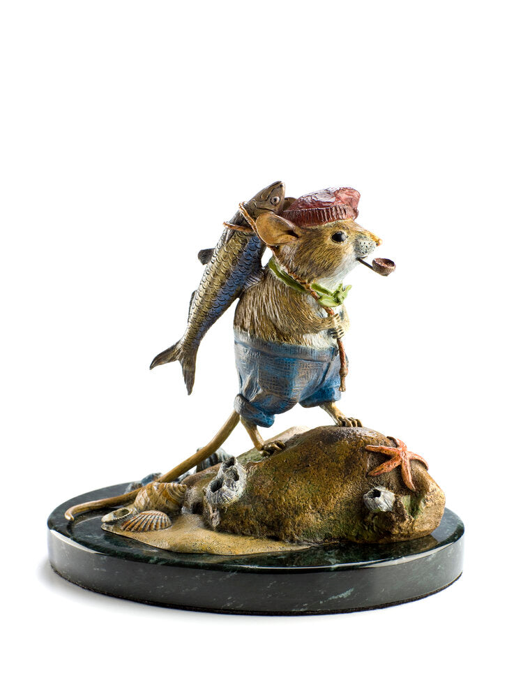 Fisher Mouse (Edition of 80) by Kim Kori | Bronze | Sage Creek Gallery