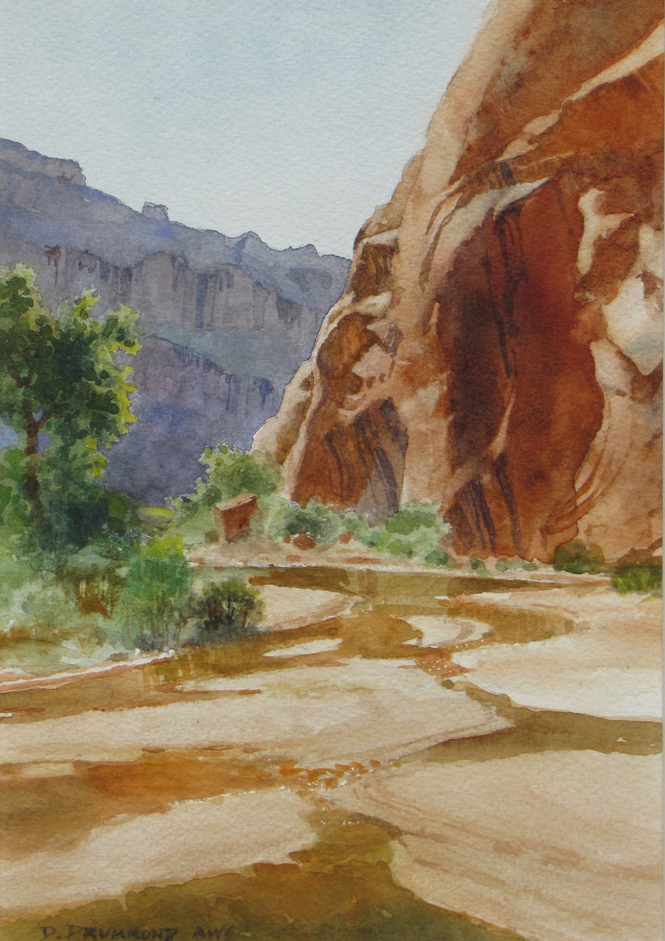 Choal Canyon by David Drummond | Watercolor | Sage Creek Gallery