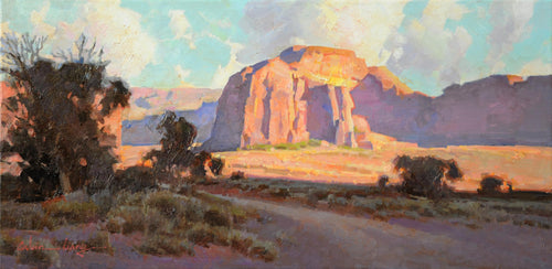 A View from Monument Valley by Calvin Liang | Oil | Sage Creek Gallery