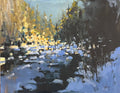 First Light on Tesuque Creek by Donald Weber | Oil | Sage Creek Gallery