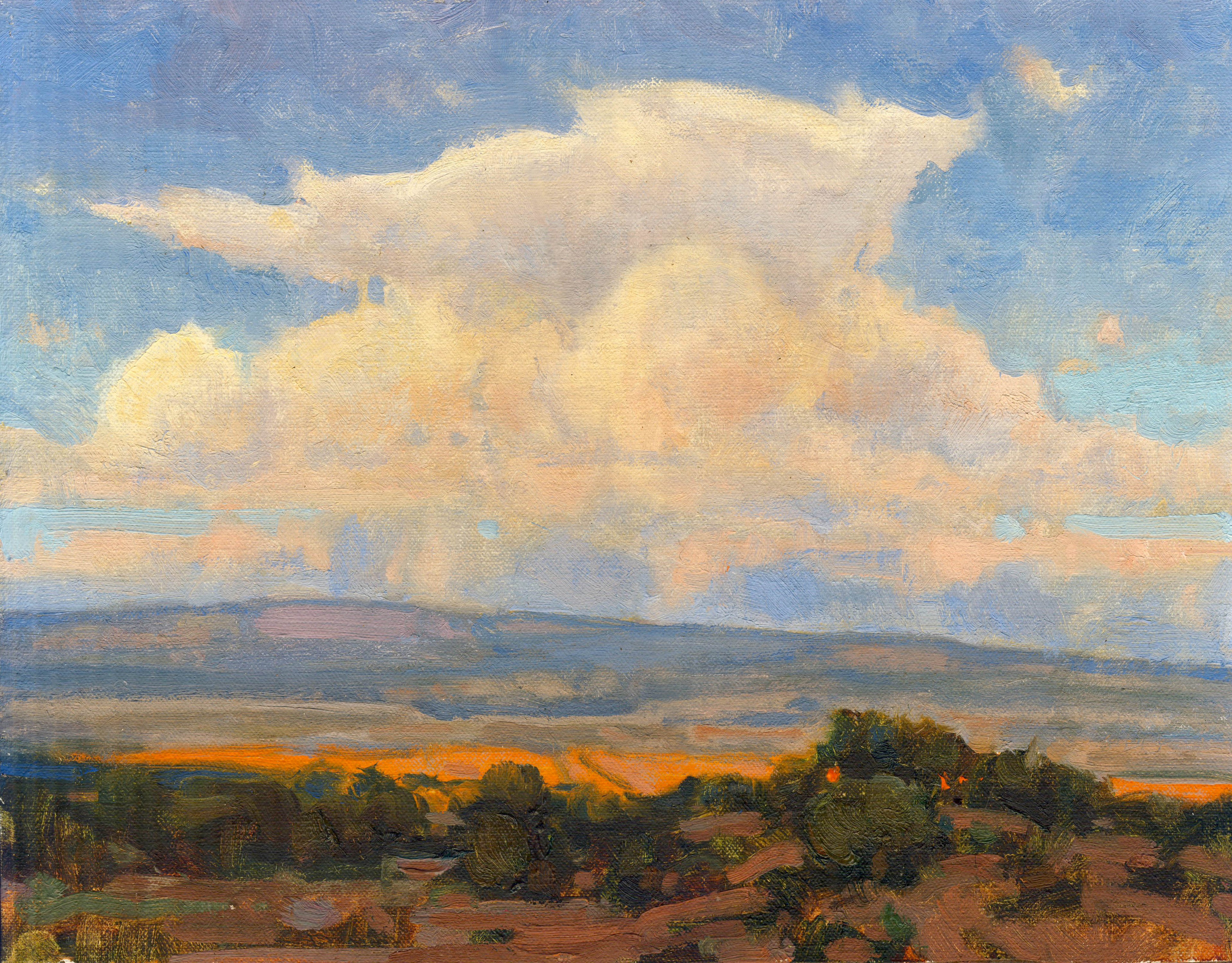 Thunderhead Above the Jemez by Bill Gallen | Oil | Sage Creek Gallery
