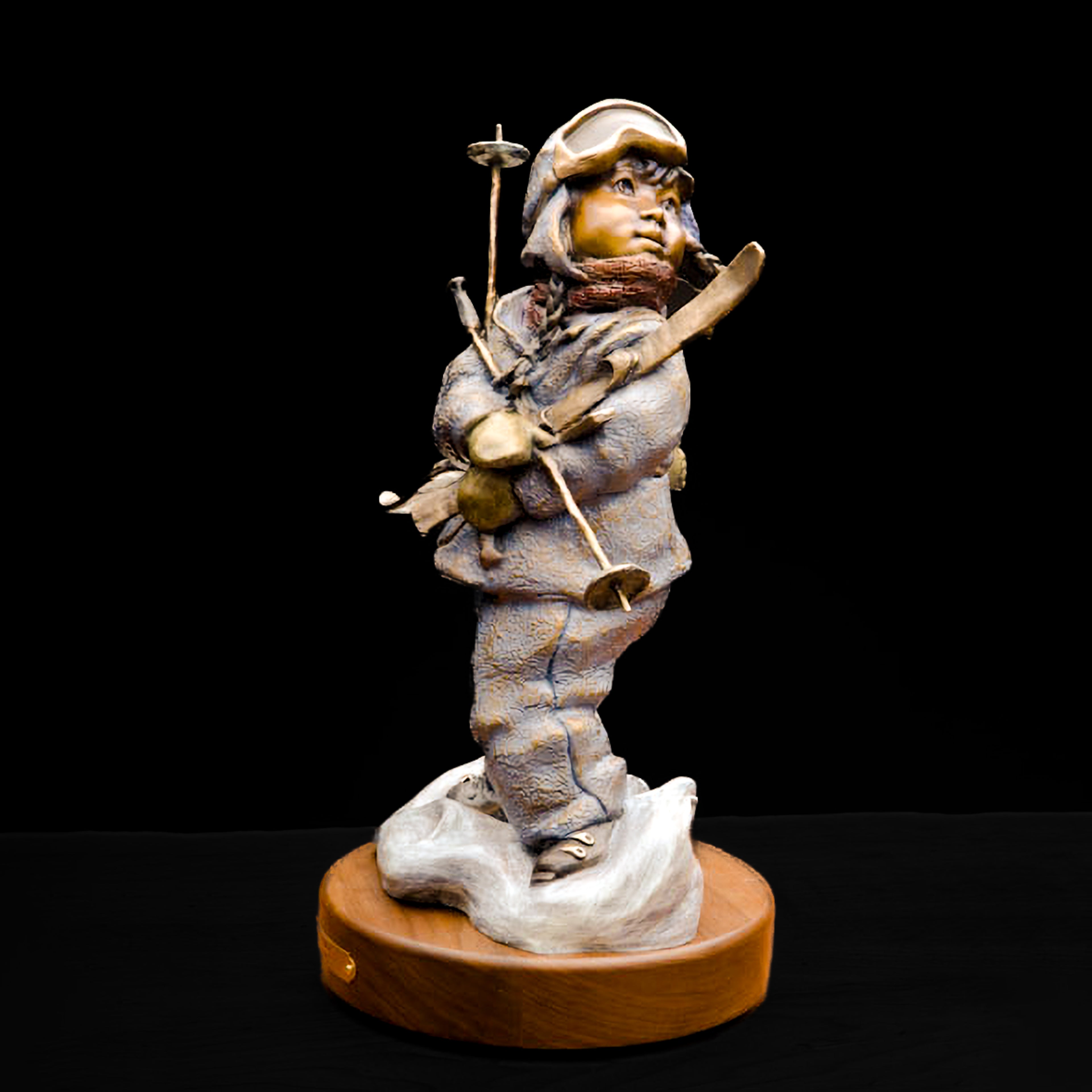 Snow Bunny Maquette (Edition of 150) by Walt Horton | Bronze | Sage Creek Gallery