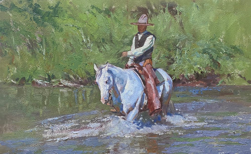 Bear River Crossing by Charles Dayton | Oil | Sage Creek Gallery