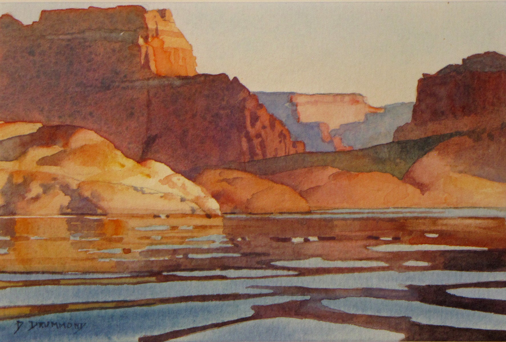 Quiet Morning Waves by David Drummond | Watercolor | Sage Creek Gallery