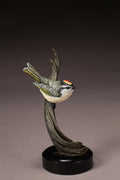 Golden Crowned Kinglet (Edition of 48) by Eugene Morelli | Bronze | Sage Creek Gallery
