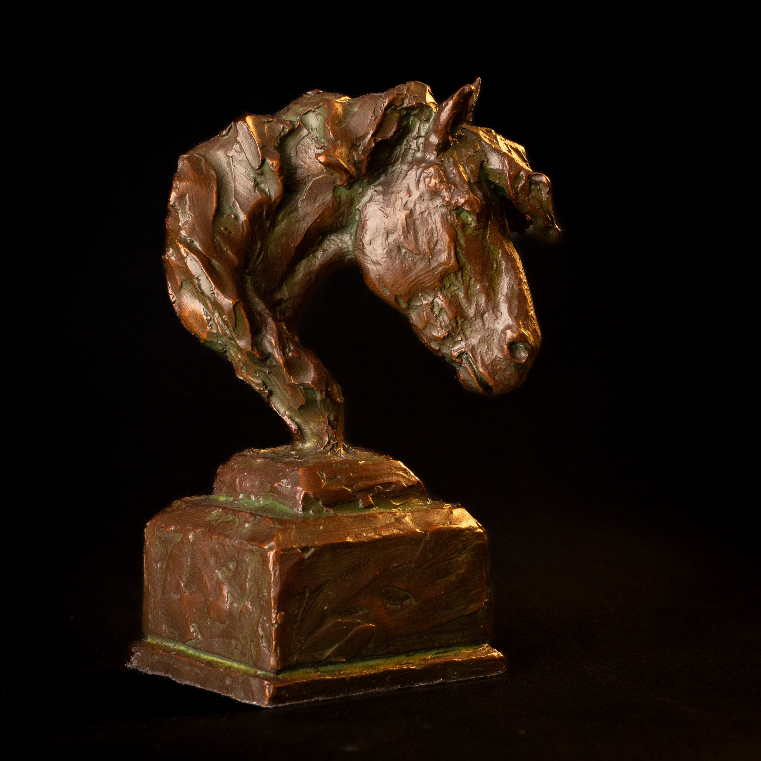Not All Horses Are Pampered (Bust) (Edition of 75) by Scott Rogers | Bronze | Sage Creek Gallery