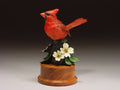 Cardinal and Dogwood (Edition of 48) by Eugene Morelli | Bronze | Sage Creek Gallery