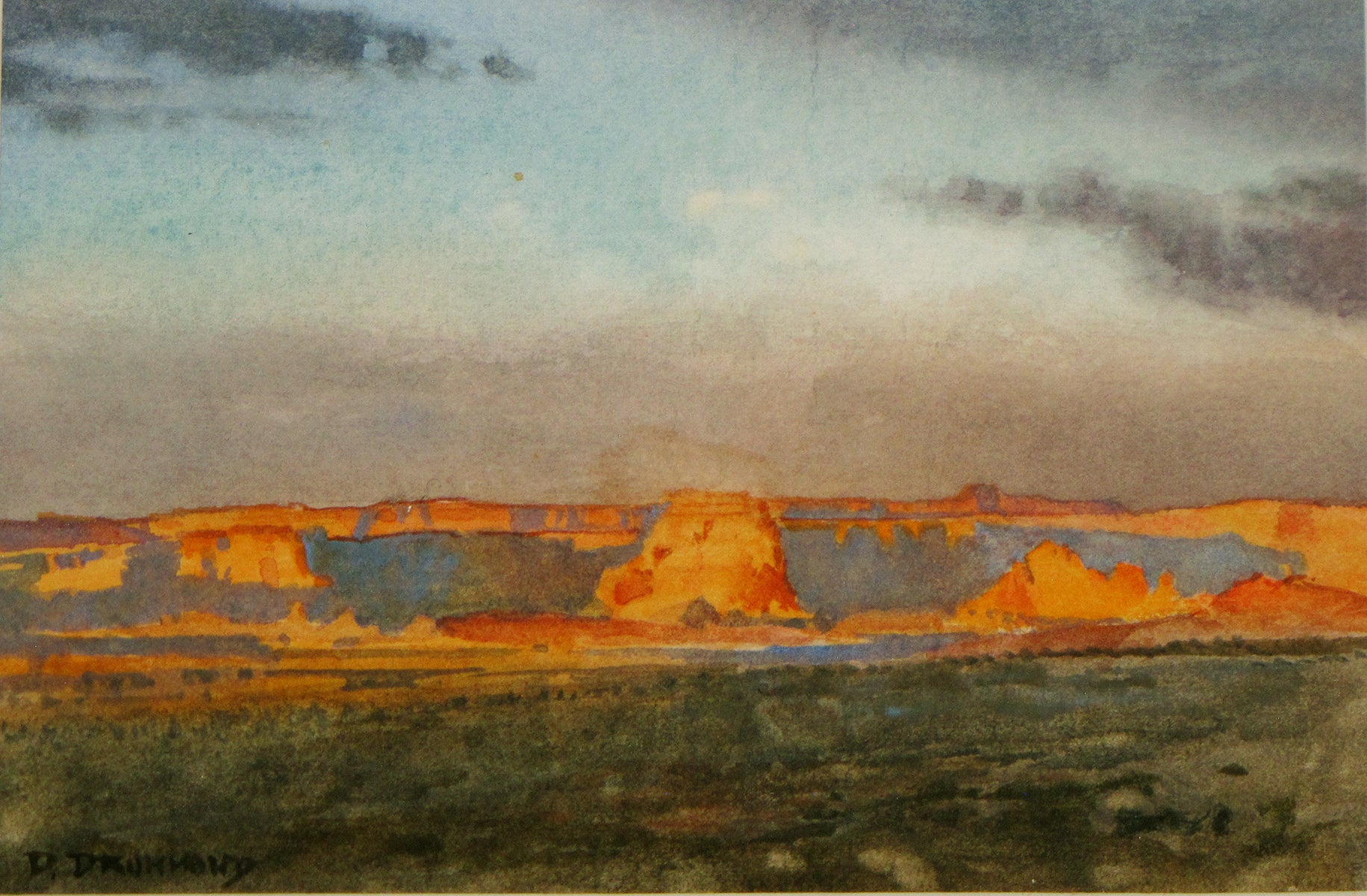Last Light by David Drummond | Watercolor | Sage Creek Gallery