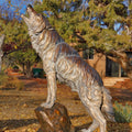 The Howling Wind (Standing Wolf) (Edition of 9 to 12) by Ken Rowe | Bronze | Sage Creek Gallery
