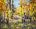 Santa Fe Aspens by Mike Wise | Oil | Sage Creek Gallery
