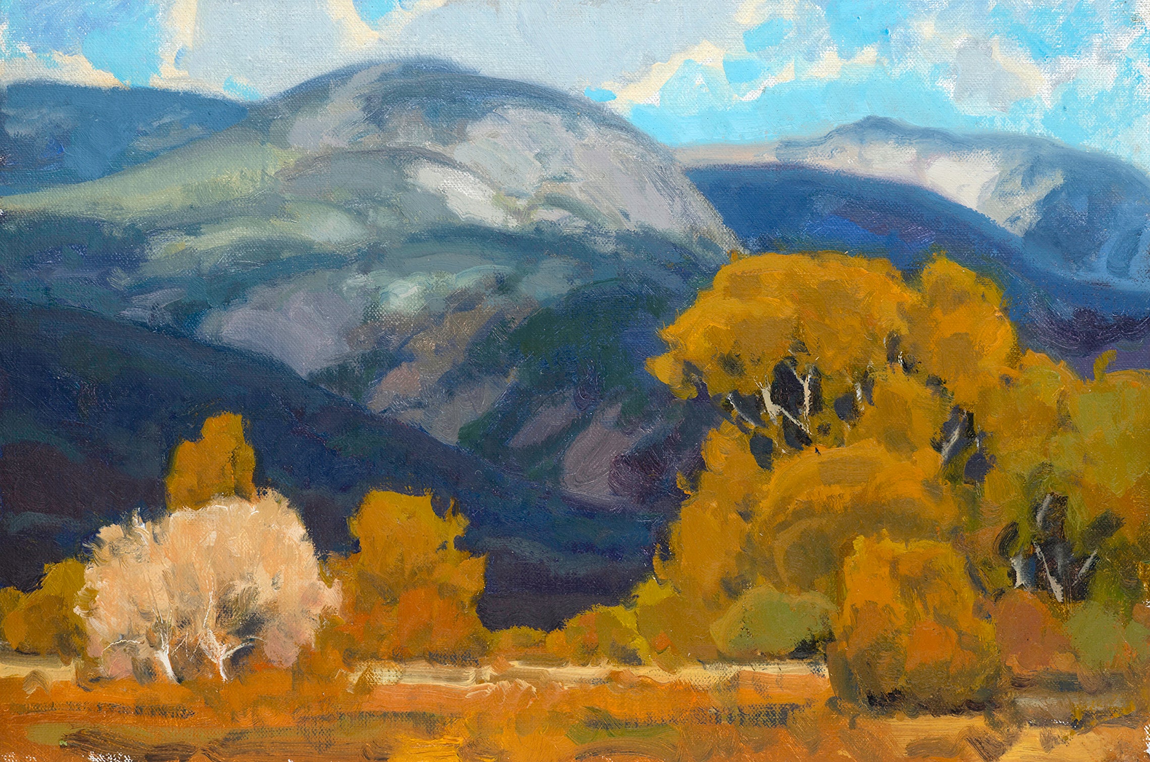 Autumn Tree Line, El Salto by Bill Gallen | Oil | Sage Creek Gallery