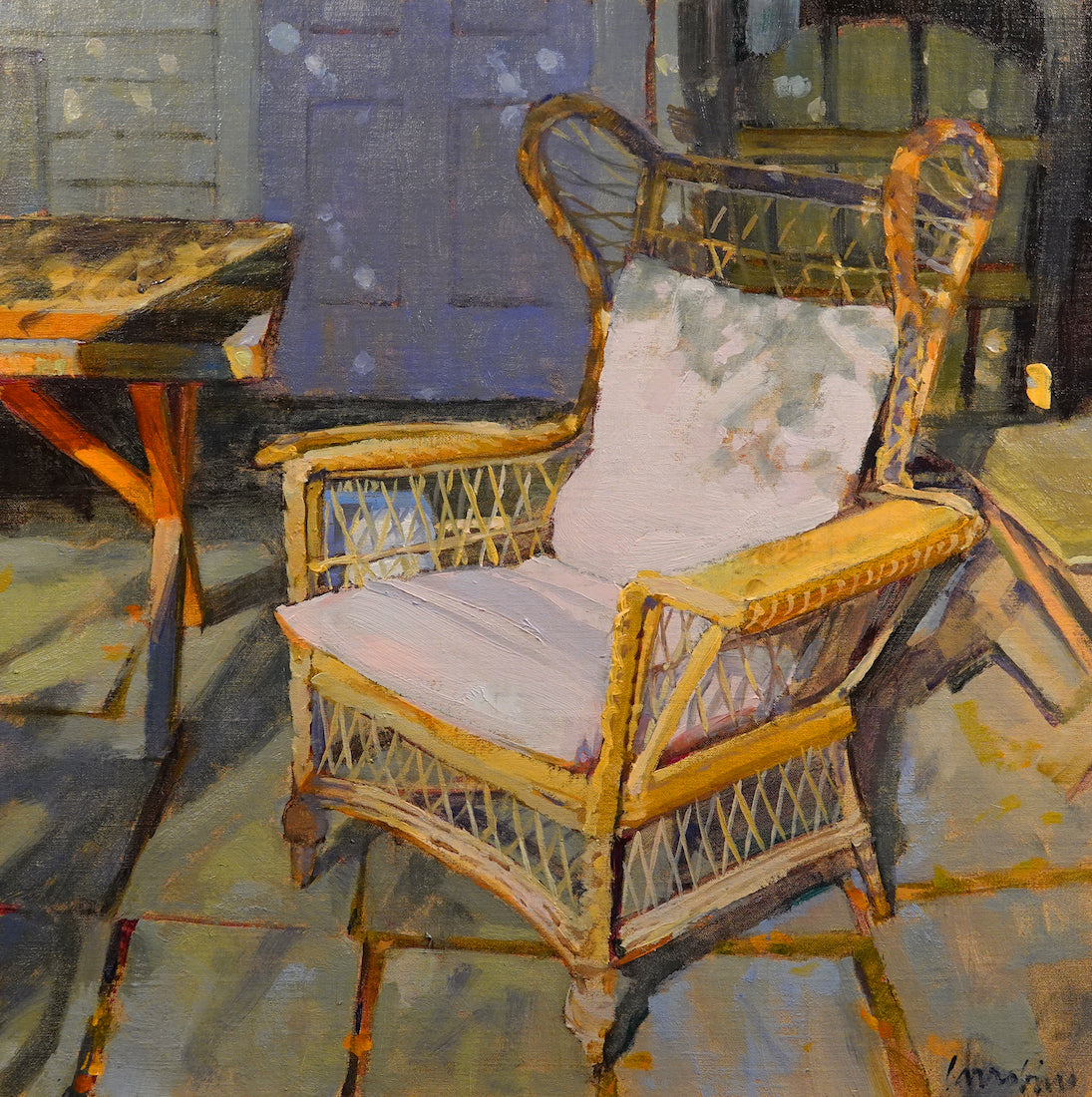 Golden Wicker by Charles Iarrobino | Oil | Sage Creek Gallery