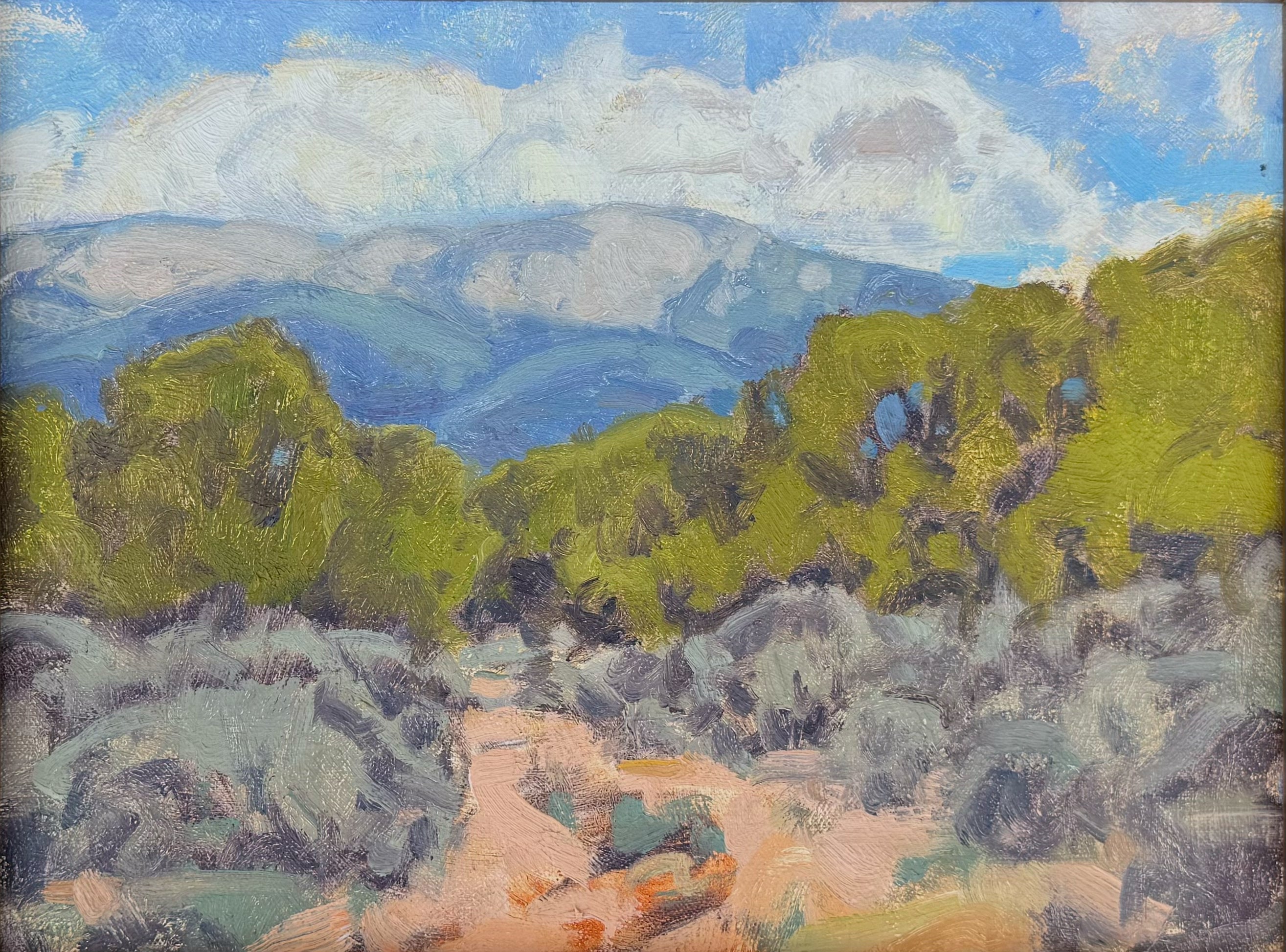 View Toward Questa by Bill Gallen | Oil | Sage Creek Gallery
