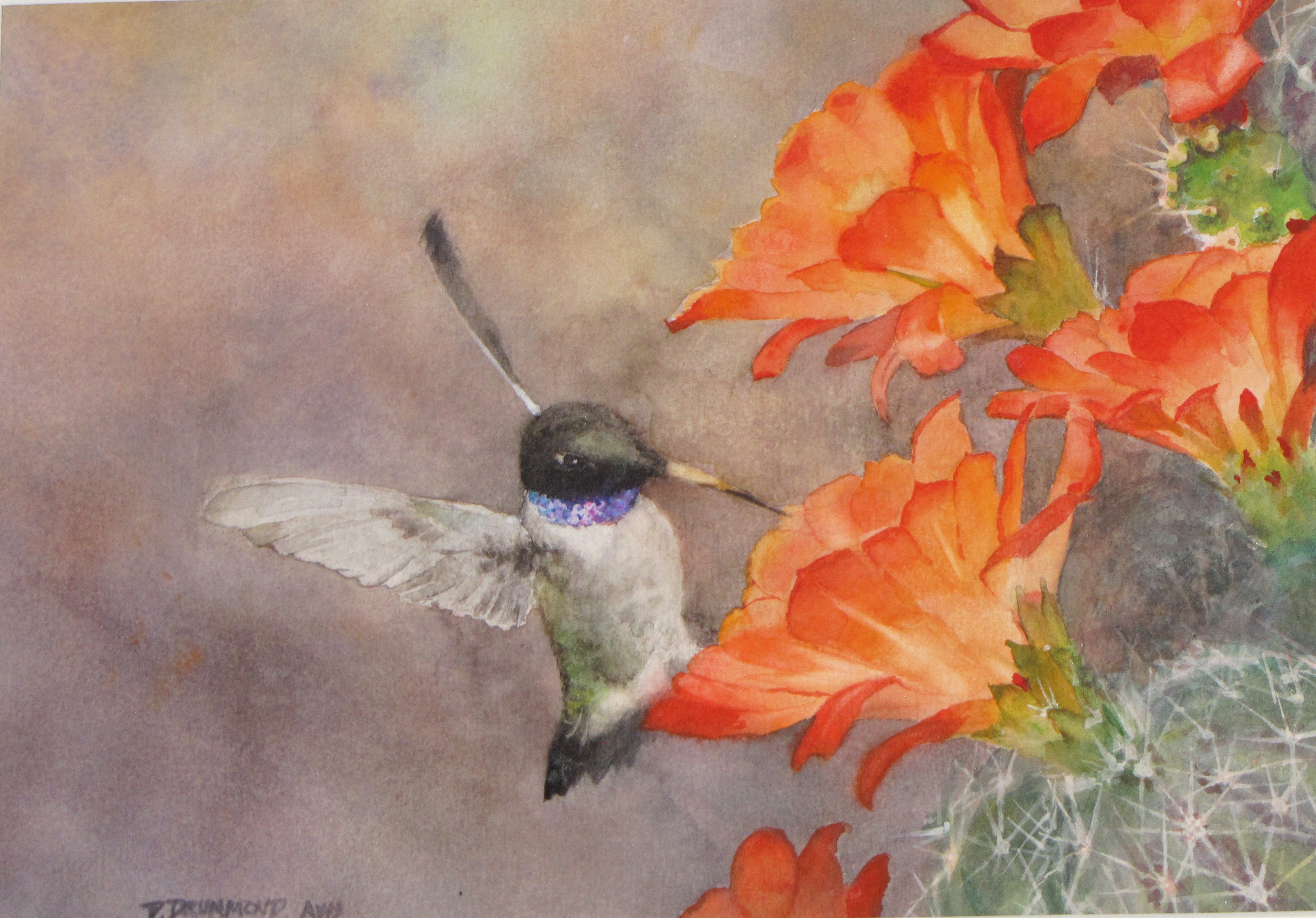 Dining at the Hedge Hog by David Drummond | Watercolor | Sage Creek Gallery