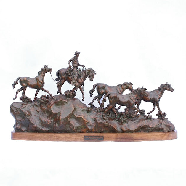 Off the Mogollon Rim (Edition of 30) by Scott Rogers | Bronze | Sage Creek Gallery