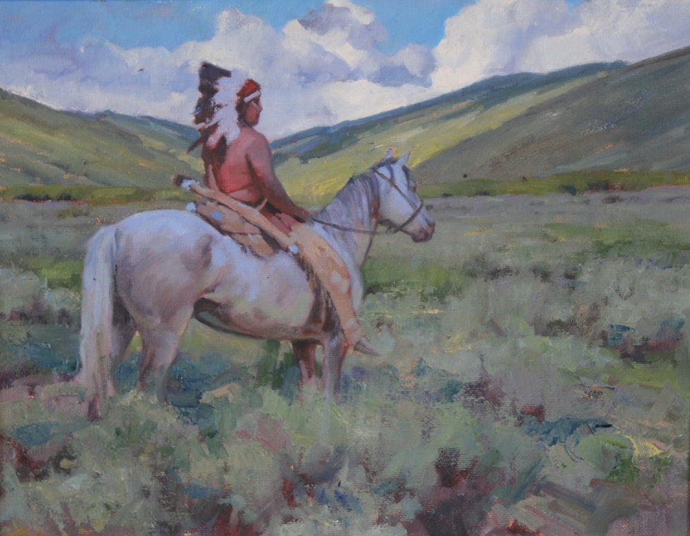 Shoshone Bannock Chief by Charles Dayton | Oil | Sage Creek Gallery