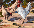 Pecking Order by Carla Bosch | Oil | Sage Creek Gallery