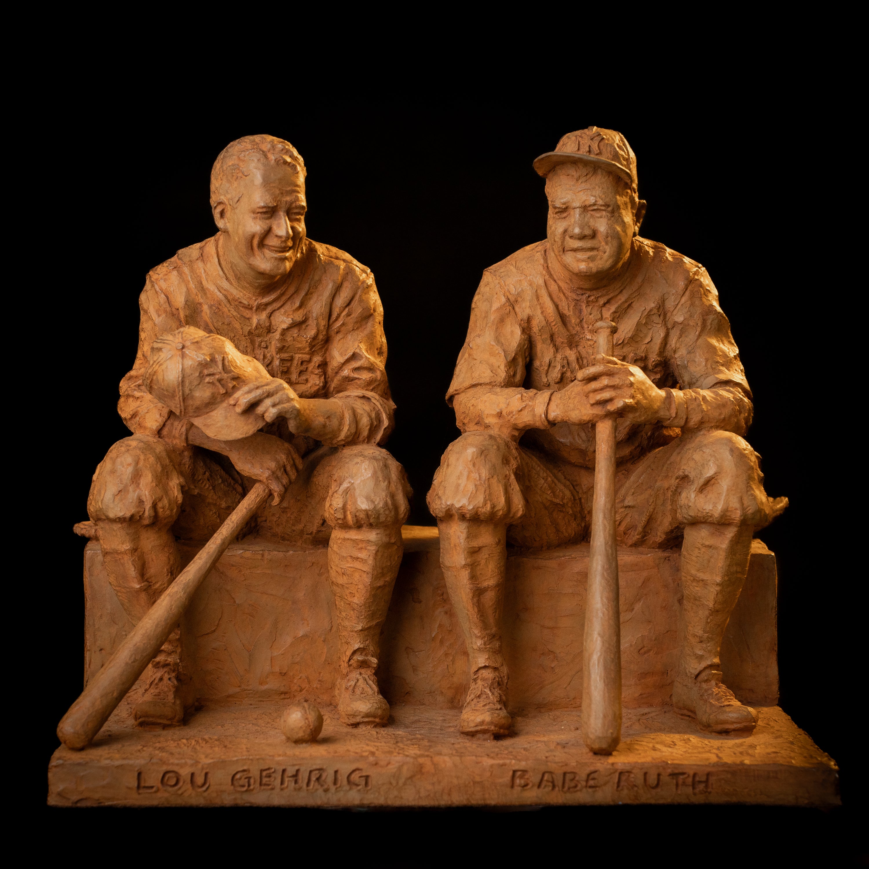 Babe & Lou (Maquette Size) (Edition of 30) by Scott Rogers | Bronze | Sage Creek Gallery