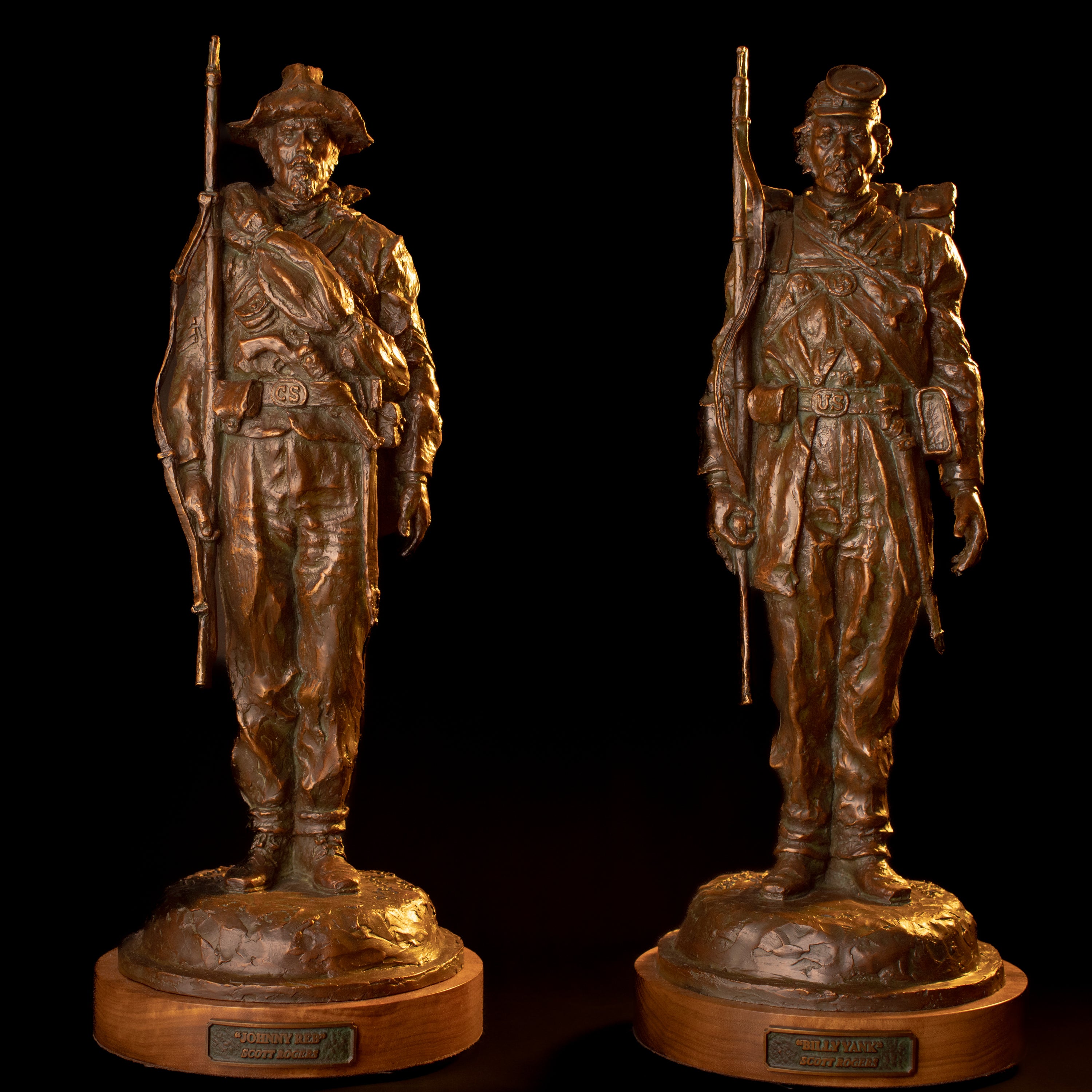 Billy Yank/Johnny Reb (Set) (Edition of 30) by Scott Rogers | Bronze | Sage Creek Gallery