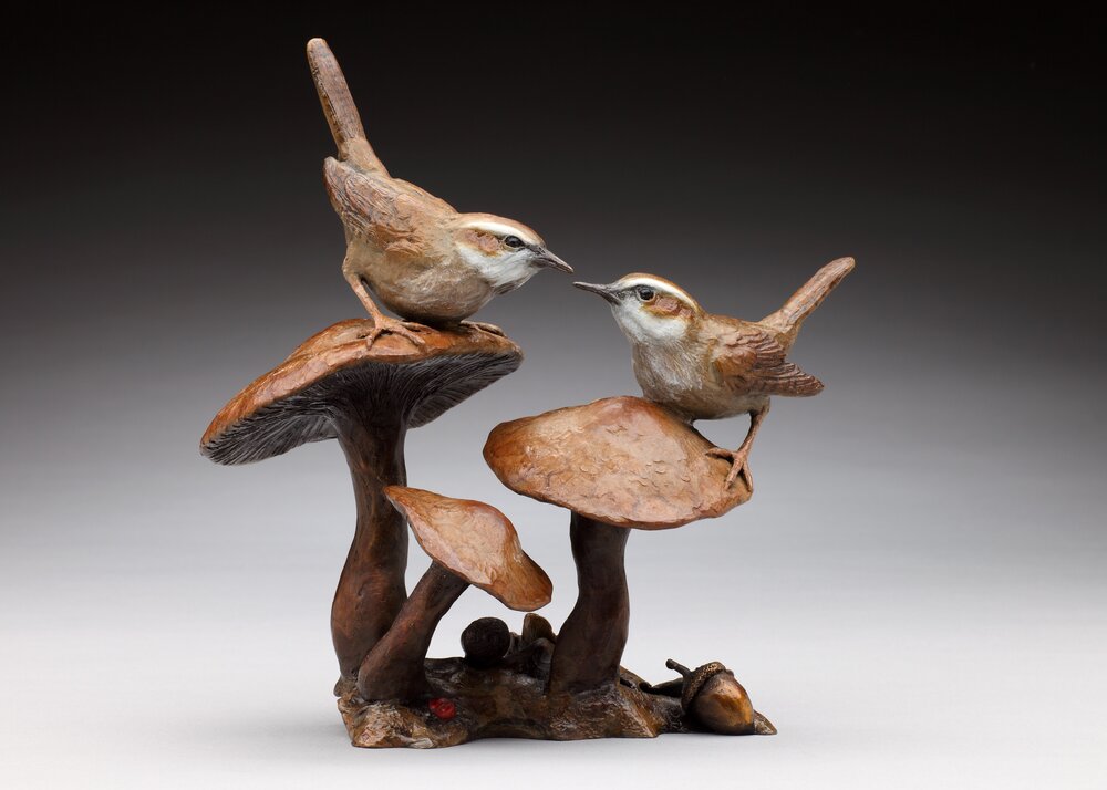 Woodland Encounter (Open Edition) by Diane Mason | Bronze | Sage Creek Gallery