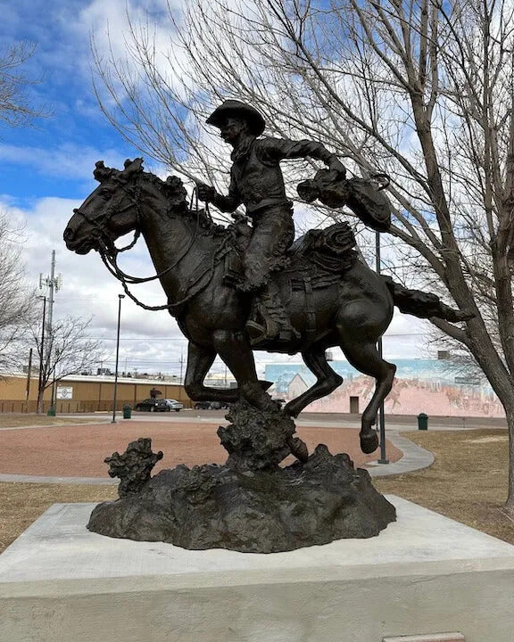Hashknife Pony Express Monument (Edition of 10) by Scott Rogers | Bronze | Sage Creek Gallery