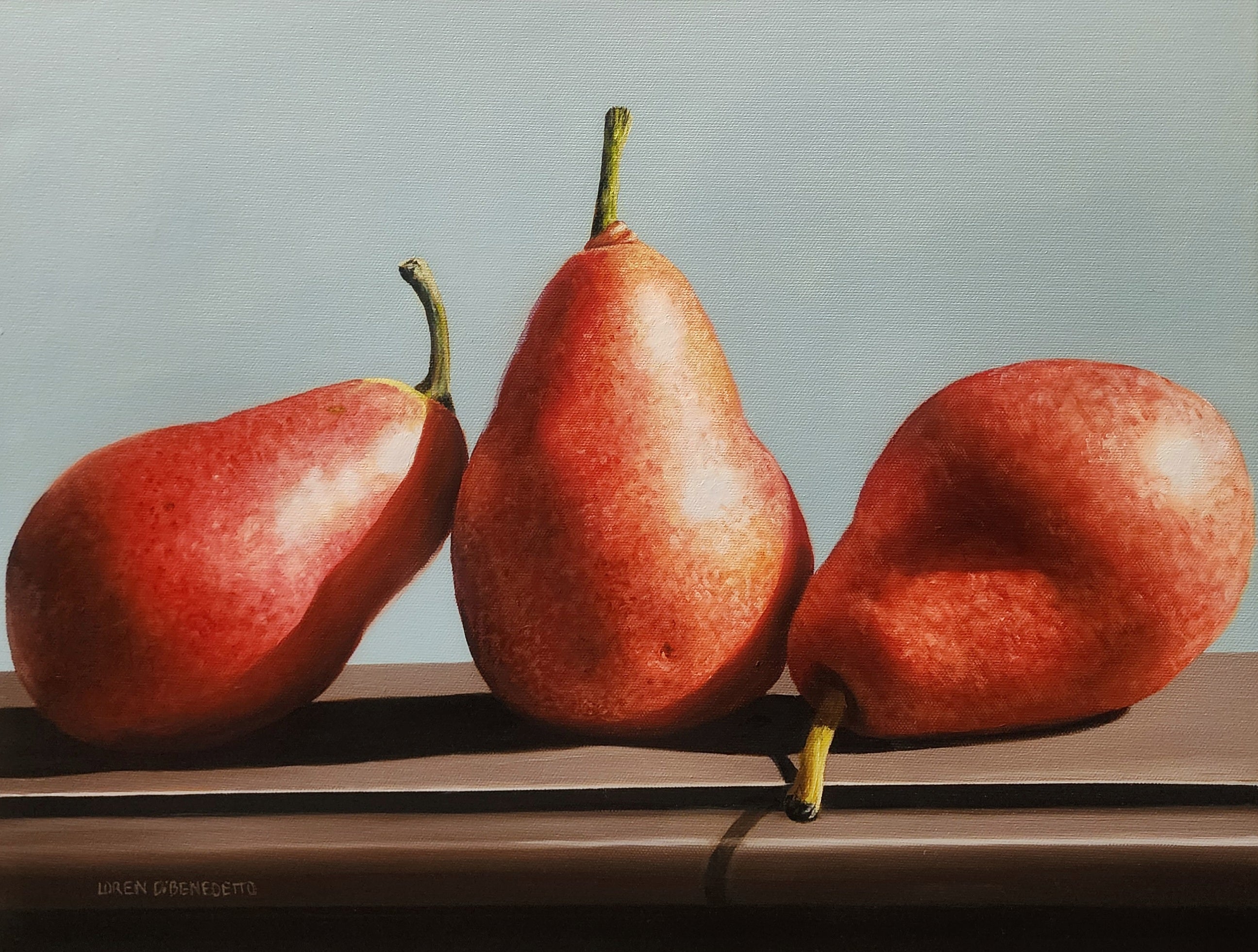 Trio in Red by Loren DiBenedetto | Oil | Sage Creek Gallery