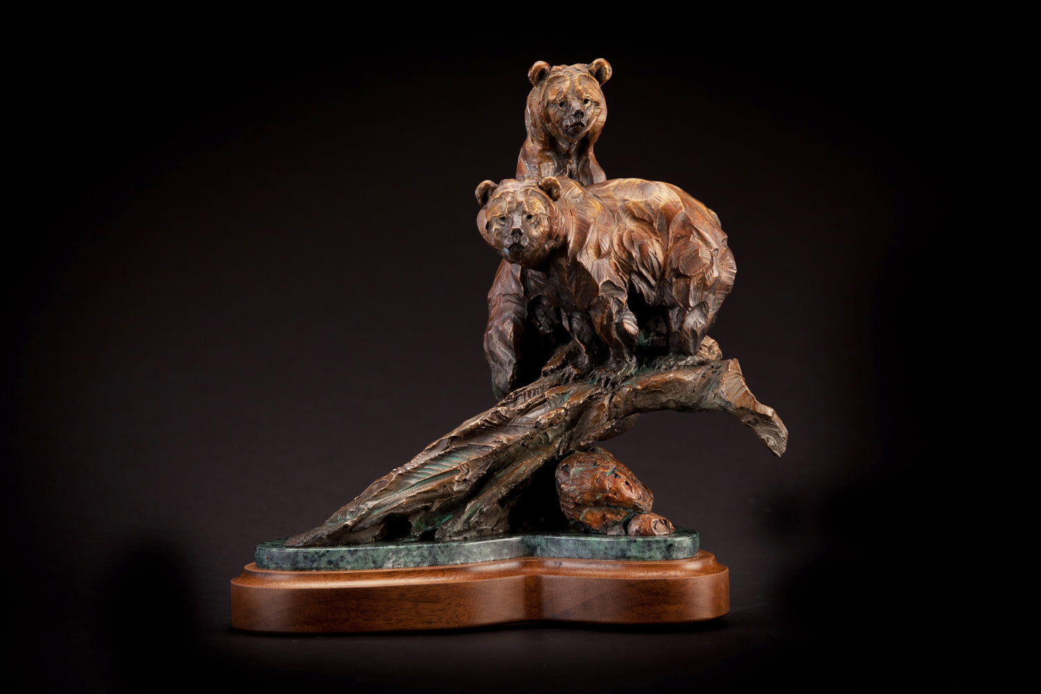 Wading for Mom (Edition of 75) by Ken Rowe | Bronze | Sage Creek Gallery