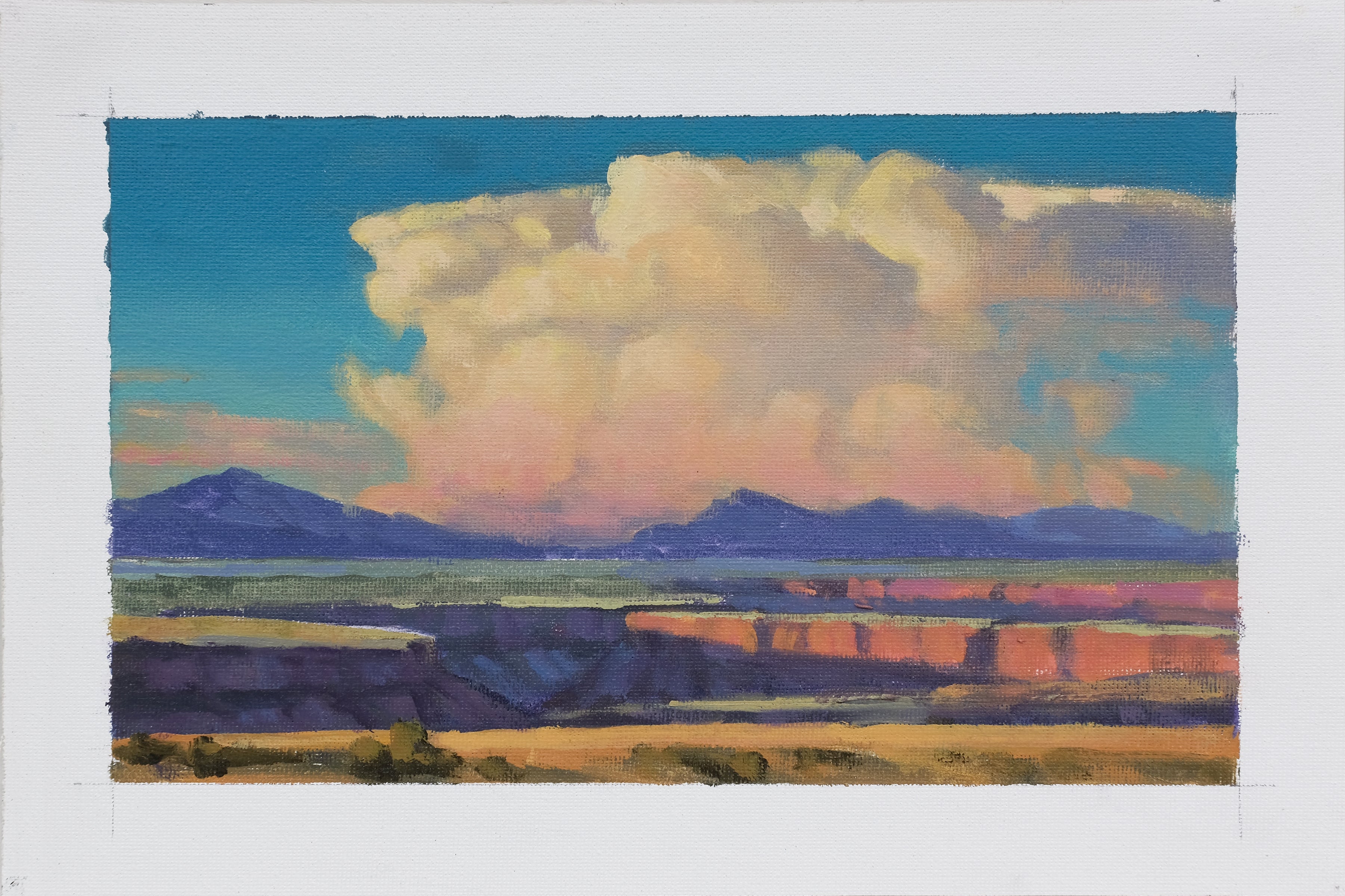 Spirit of the Storm Study by John Rasberry | Oil | Sage Creek Gallery