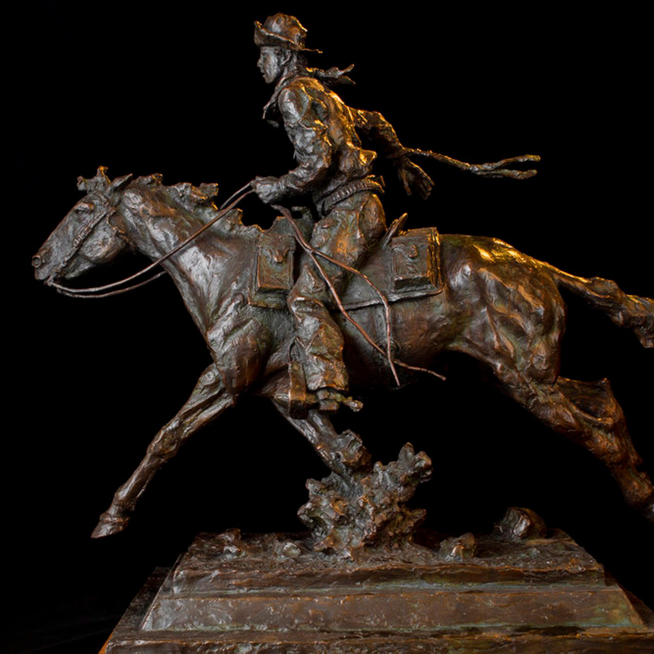 The Pony Express (Edition of 30) by Scott Rogers | Bronze | Sage Creek Gallery