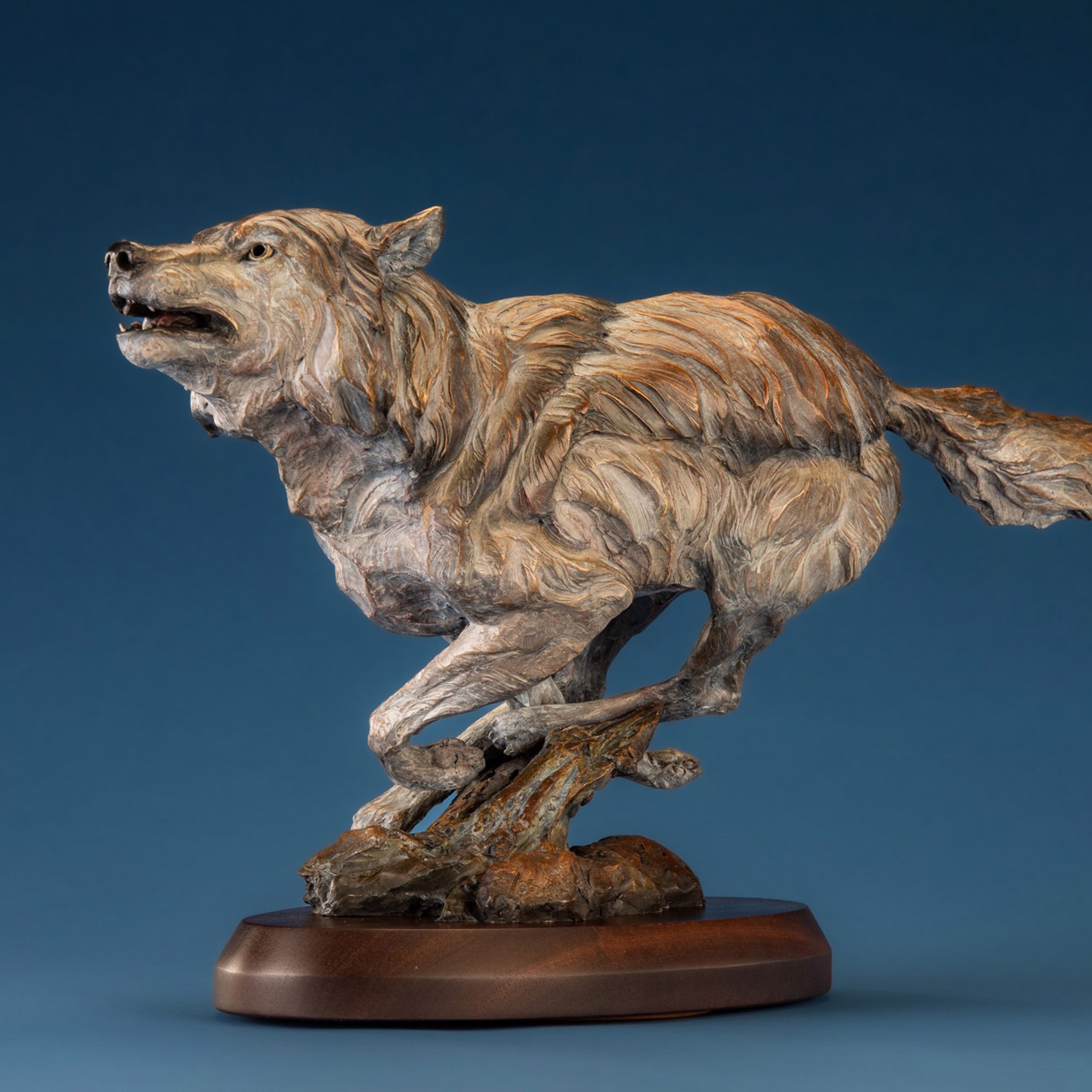 Chasing the Hungry Wind (Edition of 35) by Ken Rowe | Bronze | Sage Creek Gallery