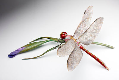 Dragonfly at Rest (Edition of 35) by Kim Kori | Bronze | Sage Creek Gallery