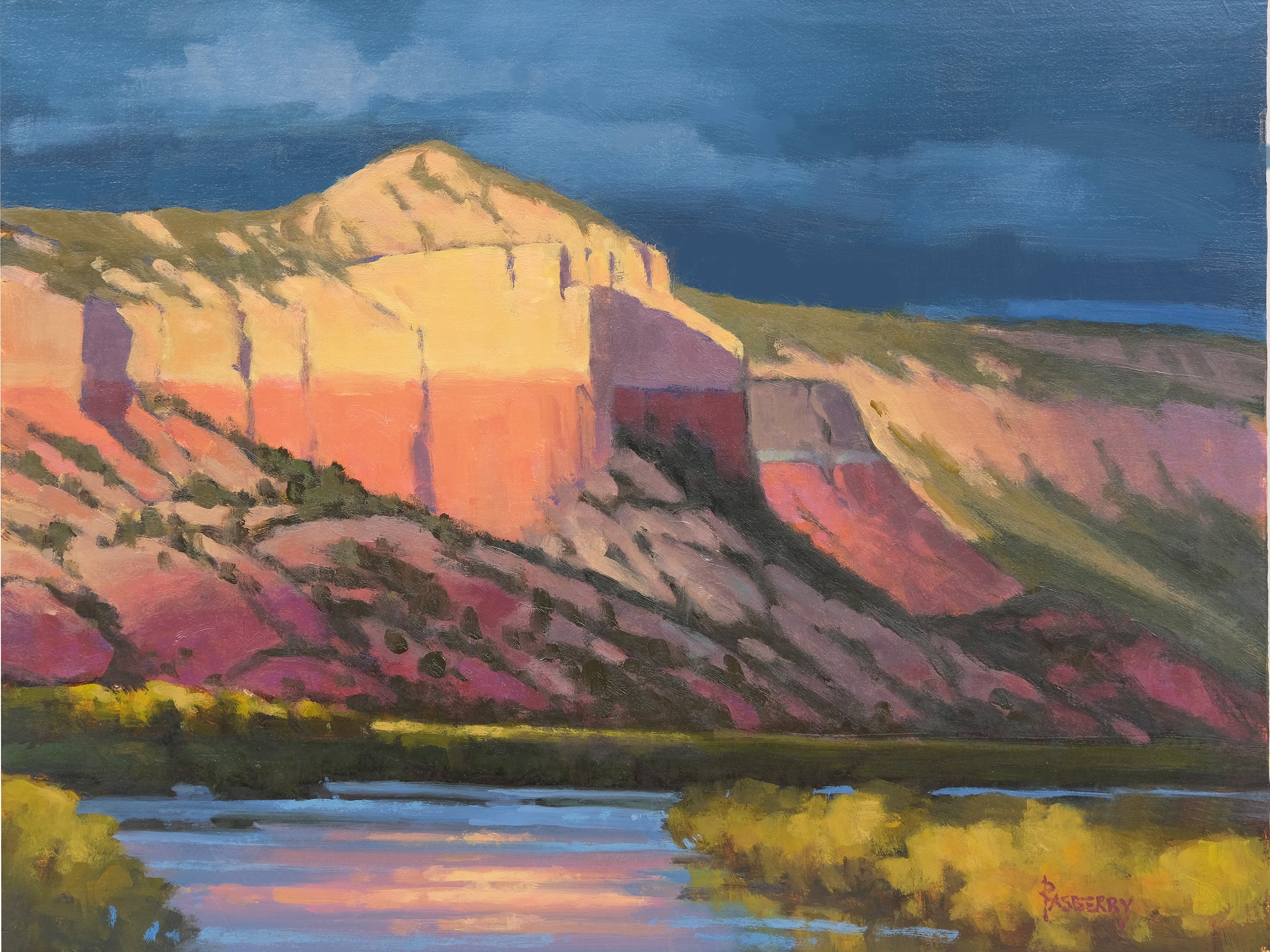 Sudden Light Above Chama by John Rasberry | Oil | Sage Creek Gallery