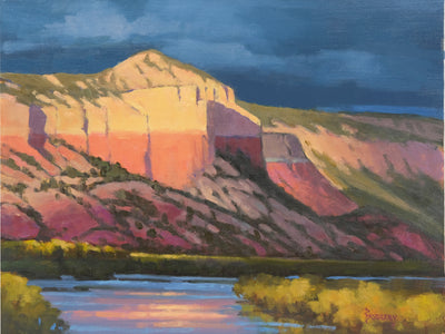 Sudden Light Above Chama by John Rasberry | Oil | Sage Creek Gallery