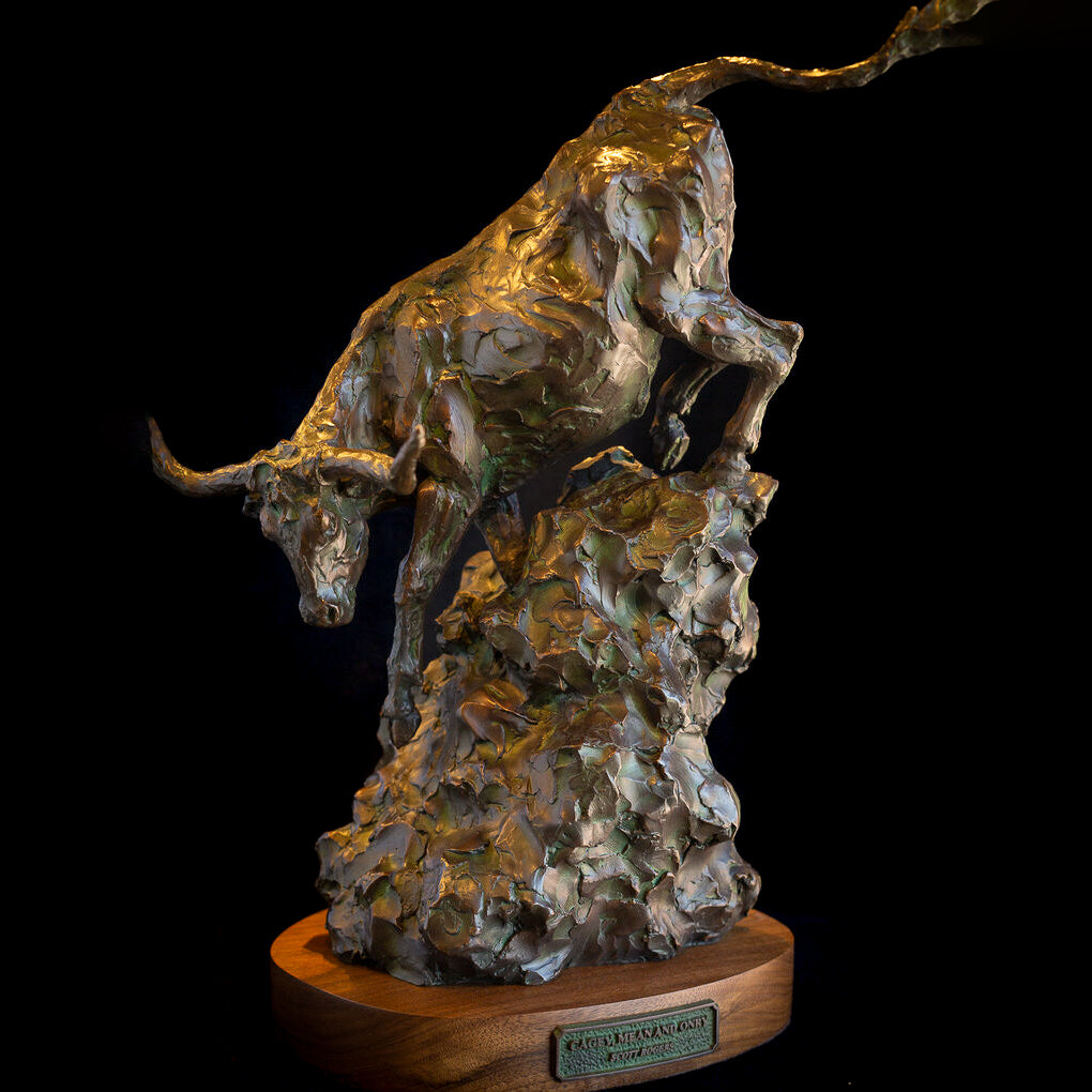 Cagey, Mean and Onry (Edition of 30) by Scott Rogers | Bronze | Sage Creek Gallery