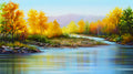 Peaceful River Reflections by Michelle Condrat | Oil | Sage Creek Gallery