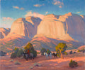 Navajo Blanket Traders by Ron Rencher | Oil | Sage Creek Gallery