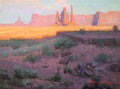 Sunlight, Monument Valley by Calvin Liang | Oil | Sage Creek Gallery