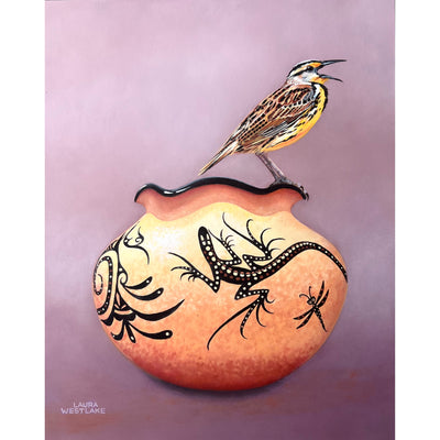 The Message by Laura Westlake | Oil | Sage Creek Gallery