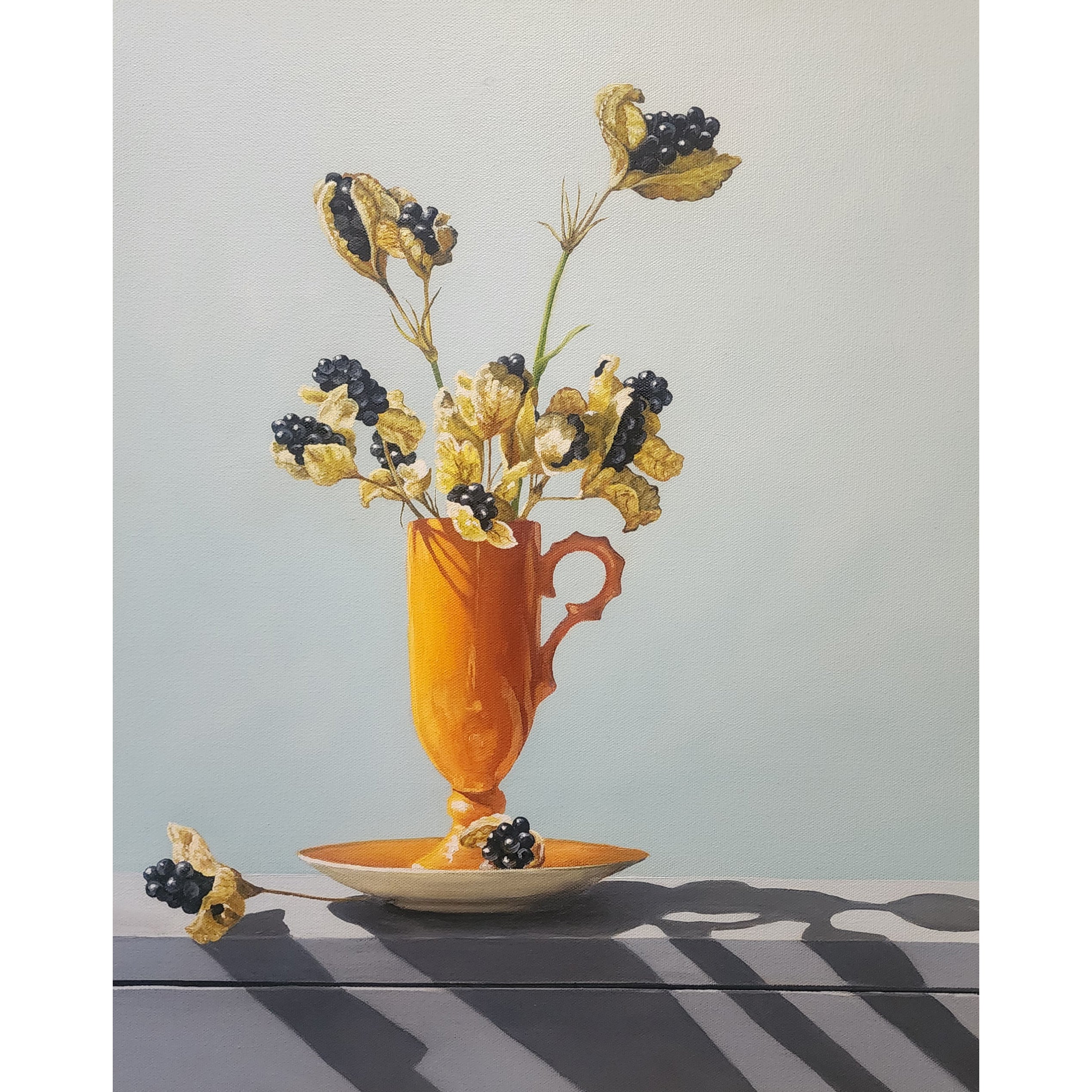 Blackberry lily Pods by Loren DiBenedetto | Oil | Sage Creek Gallery