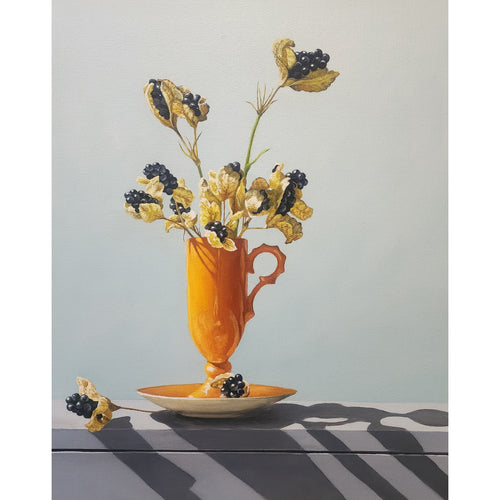Blackberry lily Pods by Loren DiBenedetto | Oil | Sage Creek Gallery