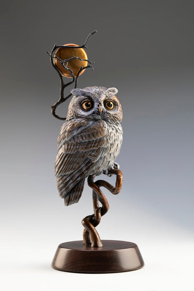 Moonlight with Round Base (Edition of 50) by Kim Kori | Bronze | Sage Creek Gallery