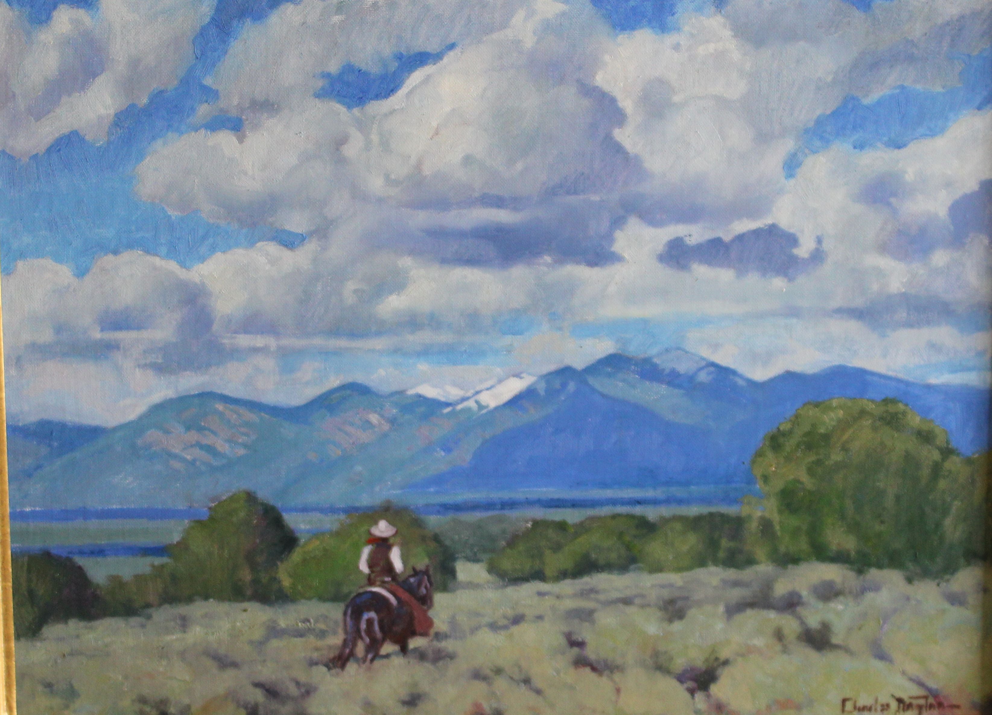 Under the Taos Mountains by Charles Dayton | Oil | Sage Creek Gallery
