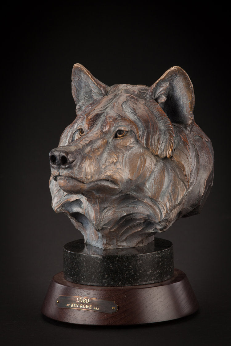 Lobo (Edition of 35) by Ken Rowe | Bronze | Sage Creek Gallery