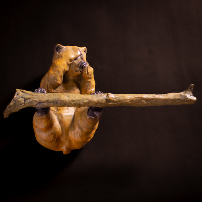 Embearassed, Bathroom Tissue Holder (Edition of 300) by Walt Horton | Bronze | Sage Creek Gallery
