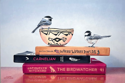 Perched on Poetry by Laura Westlake | Oil | Sage Creek Gallery