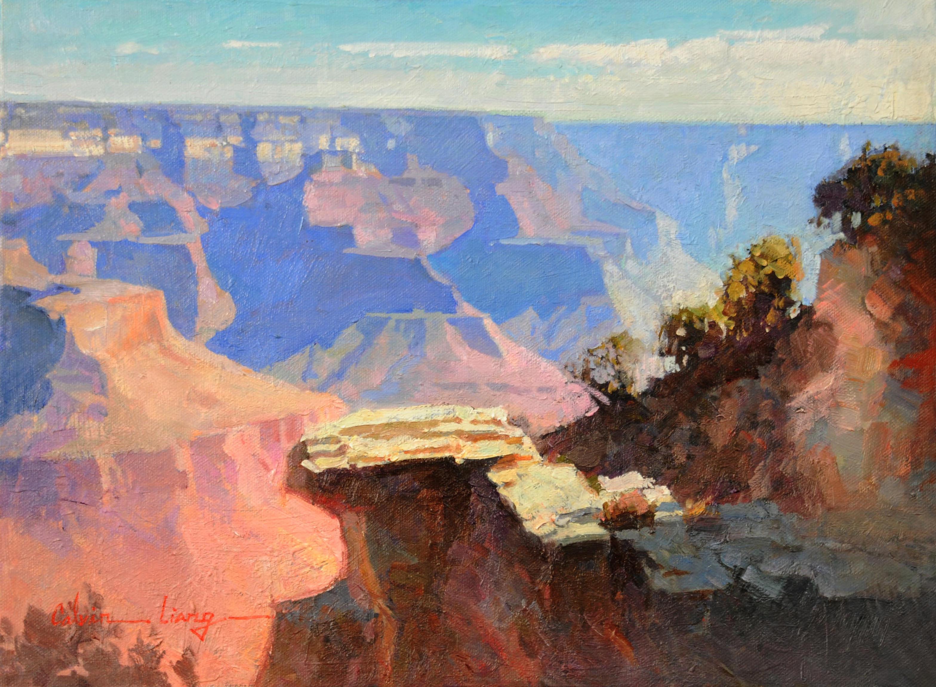 Overlook to the Canyon by Calvin Liang | Oil | Sage Creek Gallery