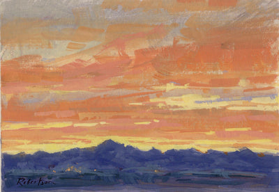 Closing of the Day by Cecilia Robertson | Gouache | Sage Creek Gallery