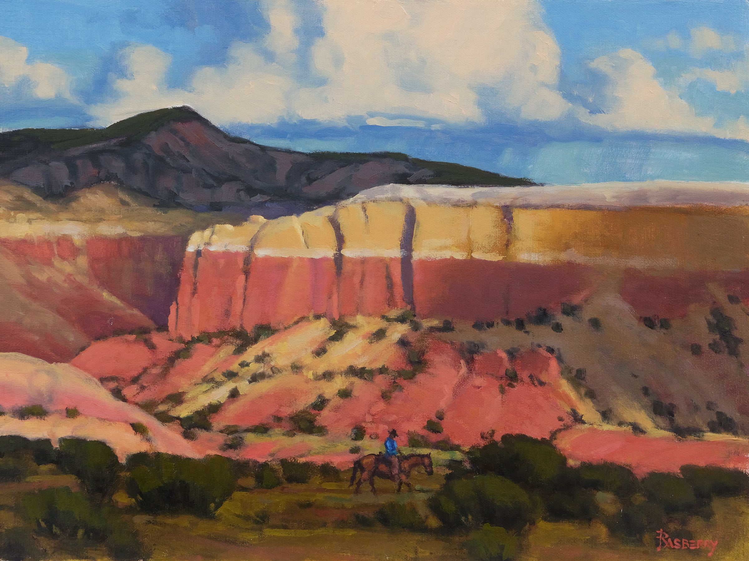 Canyon Rider by John Rasberry | Oil | Sage Creek Gallery