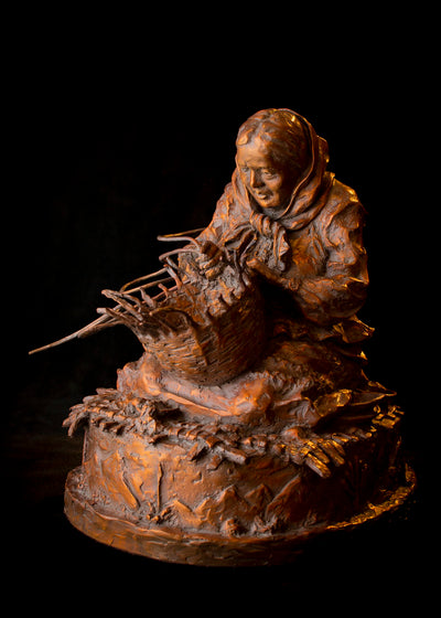 Her Hands Knew the Old Ways (Edition of 30) by Scott Rogers | Bronze | Sage Creek Gallery
